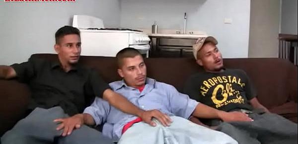  Straight married latino men fuck around with each other